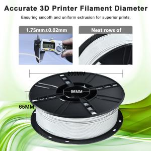 Quality 3D Printer Filament White Marble PLA 1.75mm For High Precision Printing wholesale