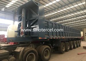 Quality Capacity 24Cbm Tipper Semi Trailer Truck With Leaf Spring Suspension wholesale