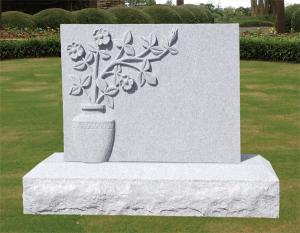 Quality American style white granite headstones monuments wholesale