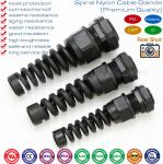 Spiral PG Watertight Cable Glands and Metric Hermetic Cable Glands with Strain