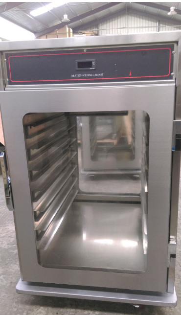 7 Trays Electric Glass Door Two Side Open Commercial Food Warmer Holding Cabinet