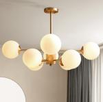 Glass Bubbles molecular chandelier copper living room lamp home restaurant