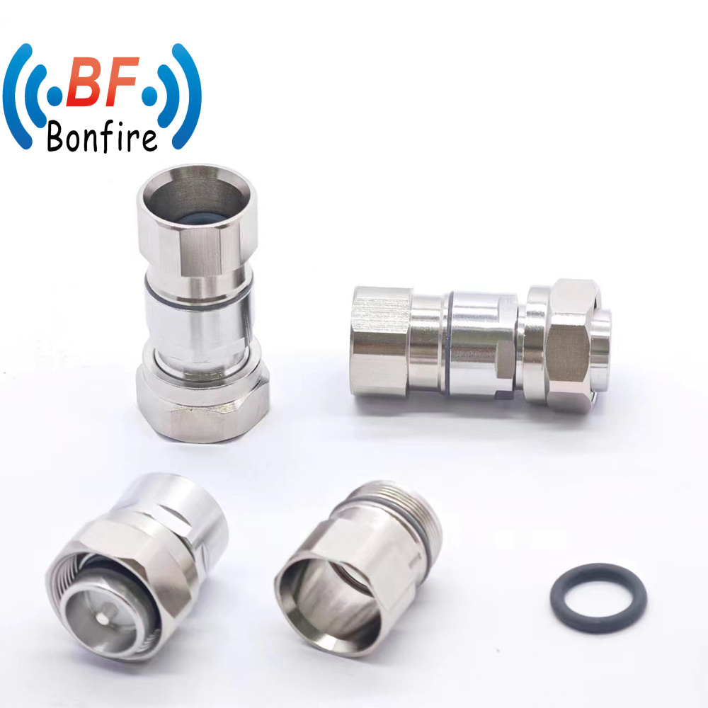 4.3-10 Male DC-4GHz Straight RF Adapter Connector for 1/2&quot; Feeder Cable Jumper