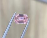 Unmounted CVD Polished Loose Diamonds Stone Pink Emerald 0.65CT