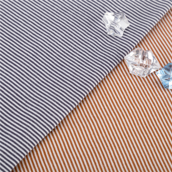 Multi Colored Striped Cotton Fabric Yarn Dyed Breathable Antibacterial Material