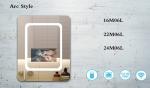 Intelligent Voice Digital Bathroom 43 Inch Magic Mirror Display