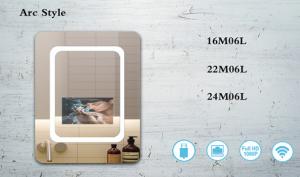 Quality Intelligent Voice Digital Bathroom 43 Inch Magic Mirror Display wholesale