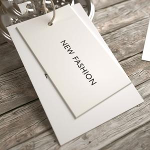 Quality Youfu Merrow Border Paper Garment Hang Tags Custom Die Cut SGS wholesale