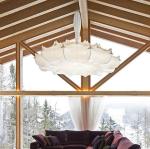 Silk chandelier atmosphere courtyard exhibition hall living room Zeppelin