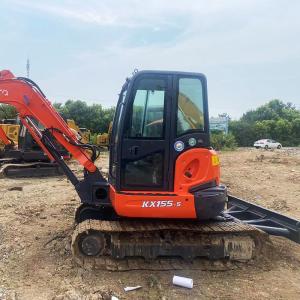 Quality KX155 Used Kubota Excavators Rubber Tracked Middle Second Hand Excavator Digger 48.3kw wholesale