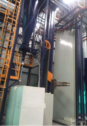 220V 50Hz PP Powder Supply Center One Spraying Booth Vertical Powder Coating