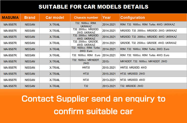 MASUMA 54500-4CA0A Control Arm for NISSAN X-TRAIL HNT32 Durable Japanese Car Part
