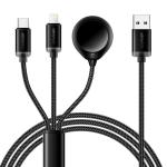TPE USB A To USB C + L + Watch Cable 3 In 1 Charging Cable 3A ES-X60 Series