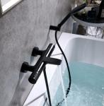 White Golden All Copper ODM Smart Thermostatic Bathtub Faucet