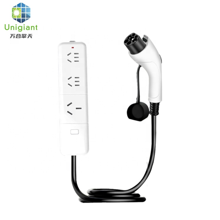 High Temperature Flame Retardant 3.5KW 16A GBT/Type 1/Type 2 Portable Discharger for General Electronic Cars