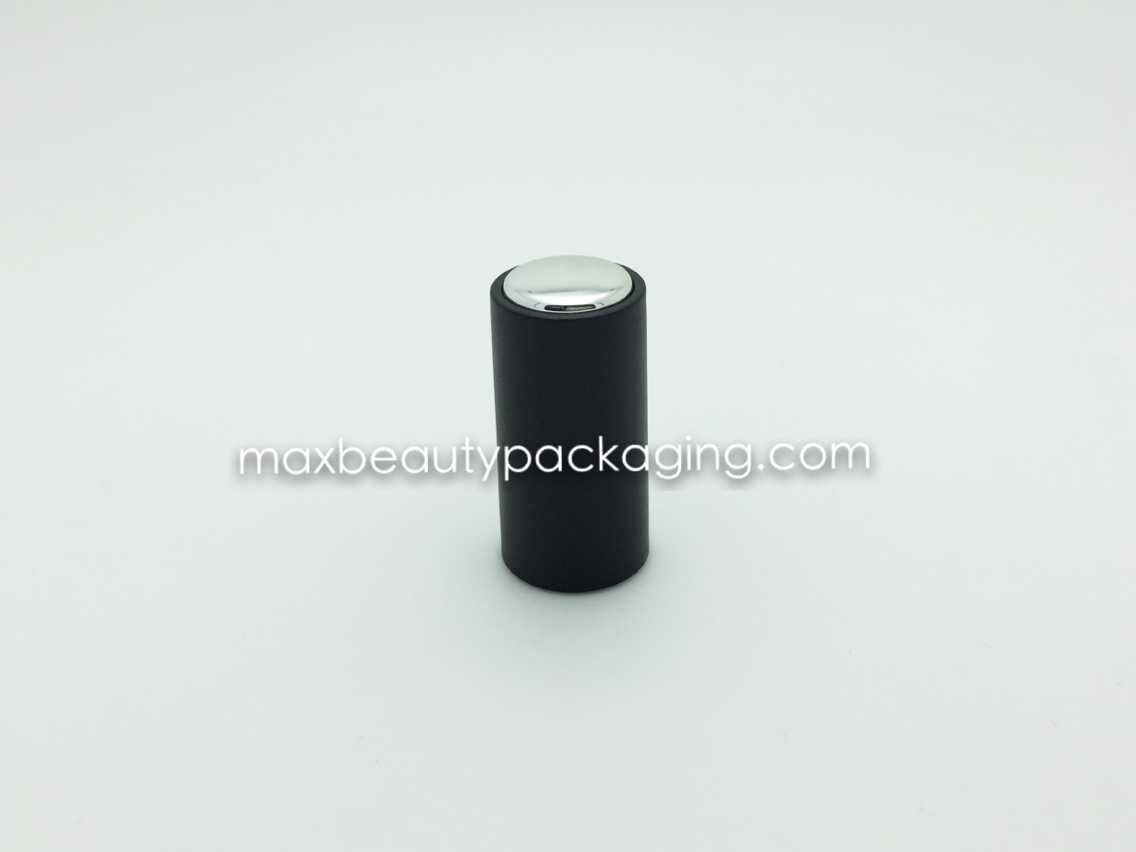 N2030 shiny black finish nail polish cap with silver top nail polish packaging plastic cap flat brush uv coating colors
