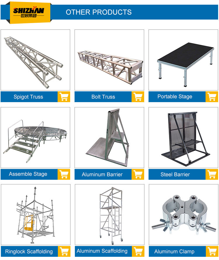 anti-slip tablet telescopic theatre portable aluminum adjustable mobile stage deck equipment