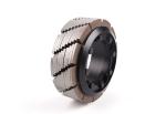 Polishing Granite Slabs Tiles with Diamond Calibration Wheels Round Abrasive