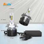 6000K High Lumen LED Headlight Bulbs , Super Bright H4 100w Headlight Bulbs