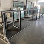 High Security Aluminum Glass Windows Aesthetic Square Soundproofing Windows