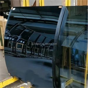 Quality QJY20240308-01 Clear Tinted Float Curved Toughened Glass Fine Edge wholesale