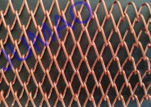 Quality SS Metal 3D Mesh Spark Curtains , Rhomboid Hole Wire Mesh Shower Curtain wholesale