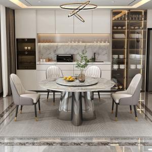 Quality Durable Marble Top Dining Tables With Stainless Steel Legs - Wholesale wholesale