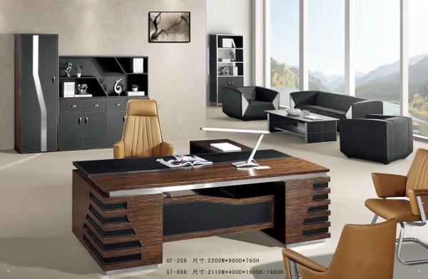 luxury office executive manger leather table/luxury leather office executive