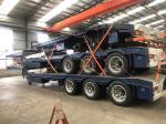 3 Axles 50-80tons Utility Cargo Trailer Tractor Lowbed Trailer Trailer Sidewall