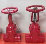 DN100 cast iron ANSI grooved end gate valve supplier