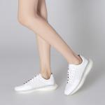 Fashion Athletic Sports Shoes Black / White Womens Lightweight Breathable Tennis