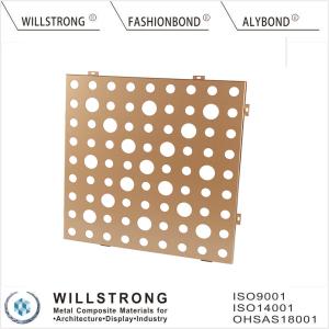 Quality Gold AA1100 3003 H24 Suspended Aluminum Ceiling Panels For Indoor Building wholesale