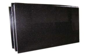 Quality Dramatic Design Black Galaxy Granite Slab For Kitchen Countertop / Island Top wholesale