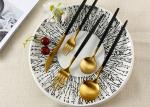 SGS 5pcs Stainless Steel Cutlery Knife Fork Spoon Set