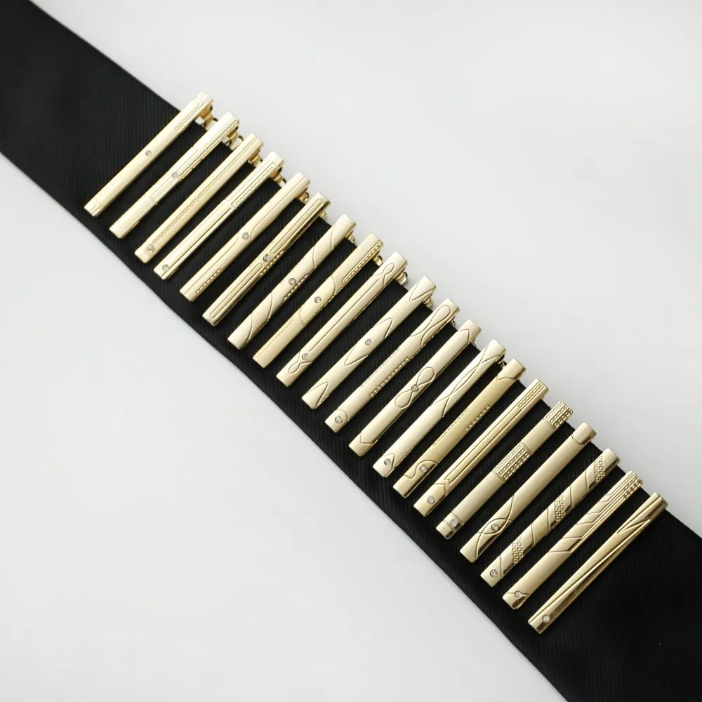 Custom Tie Clip Men's Gold Metal Tie Clip Parties Engagements Gifts