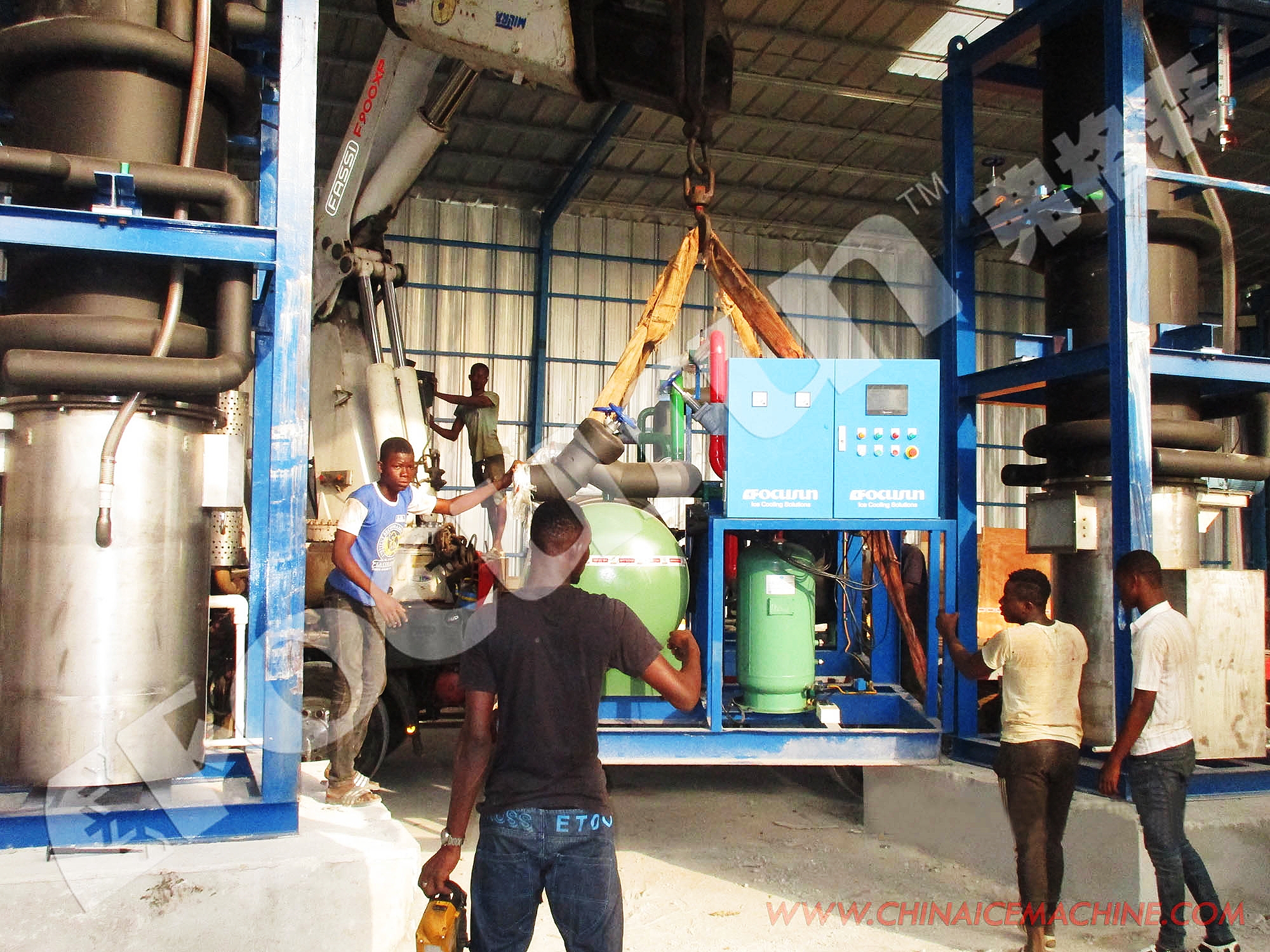 30000kg Ice Storage Capacity Unbeatable 30Tons Tube Ice Machine from Focusun Original