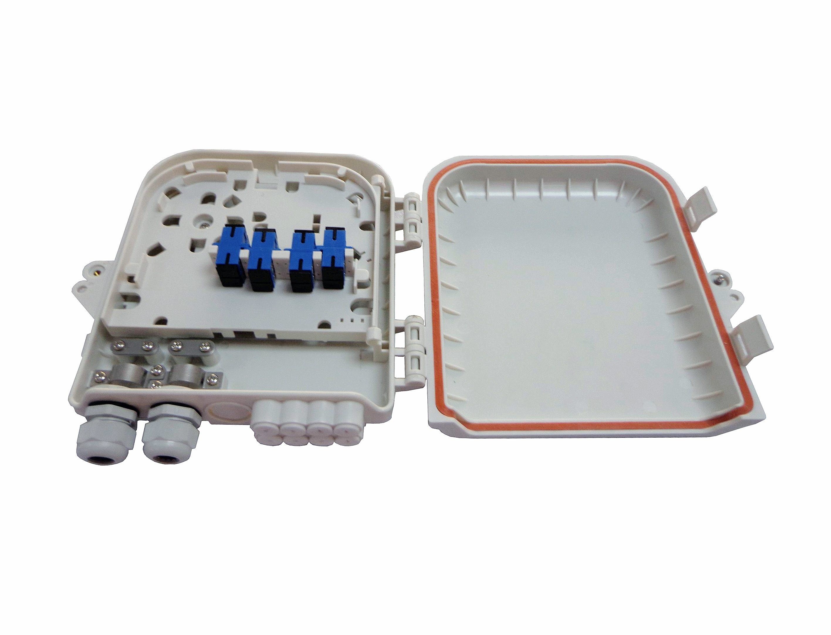 Outdoor IP65 8 Cores FTTH Fiber Optic Splitter Box For CATV Networks