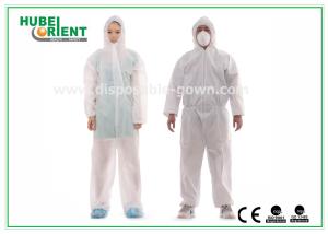 Quality PP / SMS / PP + PE Non Woven Isolation Gown Protective Coverall Without Hood wholesale