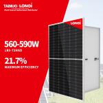 560W565W570W575W580W585W590W Longi Solar Panel LR5-72HGD Bifacial for Solar