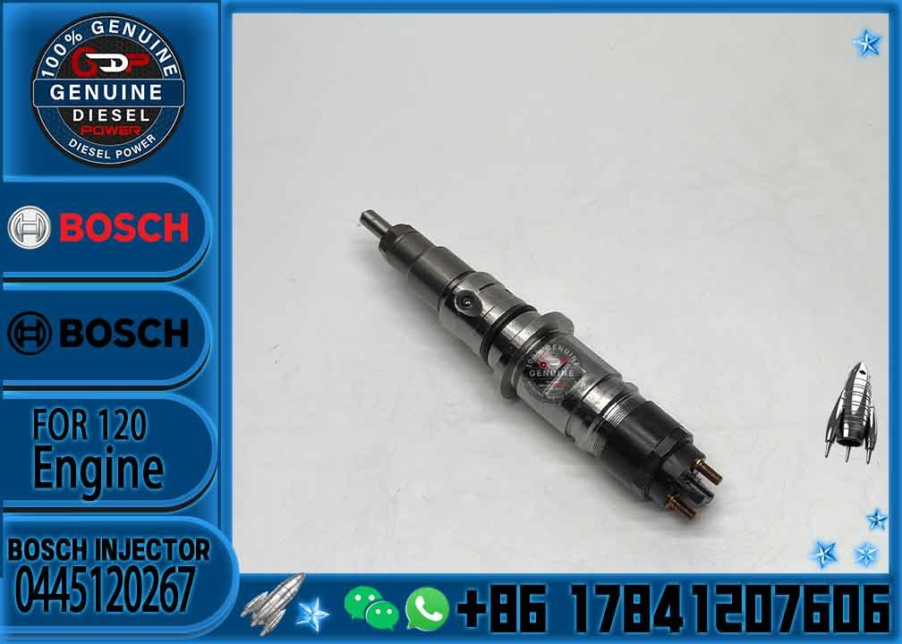New Common Rail Fuel Injector 0445120384 4988835 0445120071 0445120184 0445120185 0445120267 for Engine ISB 6.7