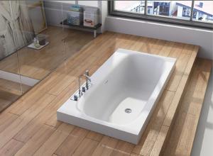 Quality Solid Surface Embedded Bathtub Non Porous Stain Resistant wholesale