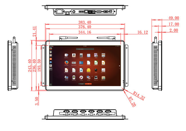 15.6-Inch Linux Vision System for Digital Signage, Security Surveillance, Industrial Interfaces, and Public Service Stations