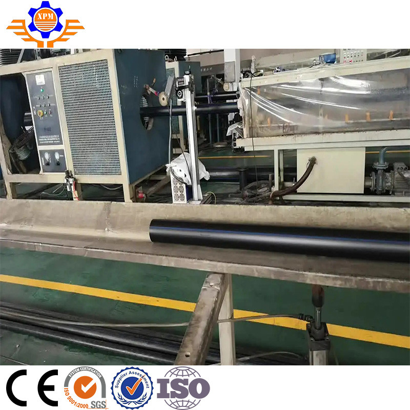 HDPE Plastic Single Screw PE Extruder Machine Polyethylene Gas Pipe