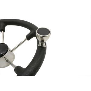 Quality ISO9001 13.5inches Shaft Marine Aluminum Boat Steering Wheels Red wholesale