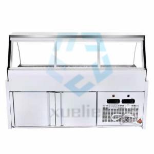Quality Stainless Steel Deli Display Freezer 220V Direct Cooling wholesale