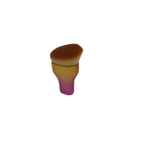 Quality Private Brand Exquisite Purple Gold Plated Torch Kabuki Makeup Brush wholesale