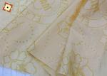 Woven 100 Polyester Mattress Quilting Fabric Warp Knitted Gold Plated Printed
