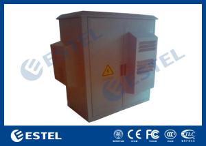 Quality Custom Double Wall PDU Base Station Cabinet , Outdoor 19'' Rack Enclosure wholesale