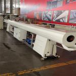 Vacuum Cooling Water Tank Pipe Extrusion Machine 75KW-185kw Plastic Tube Making