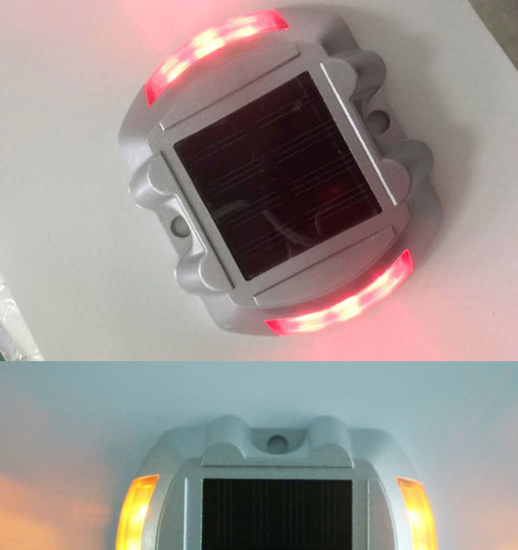 G105 Led Strobe Solar Round Road Stud The Perfect Addition to Traffic Safety Road Cone
